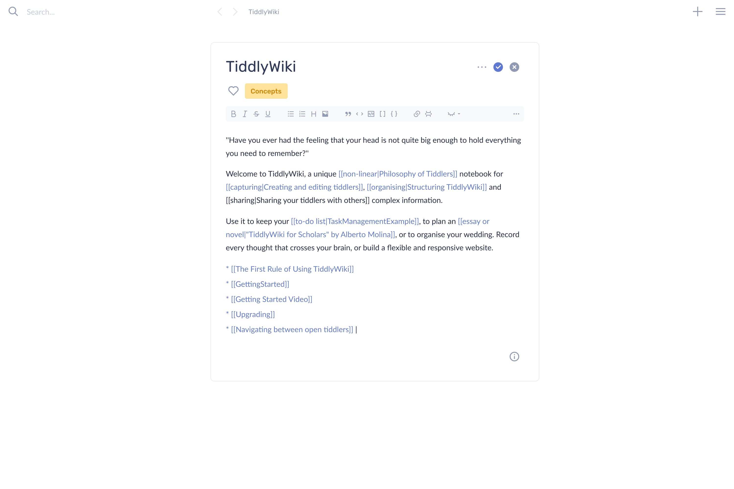TiddlyWiki
